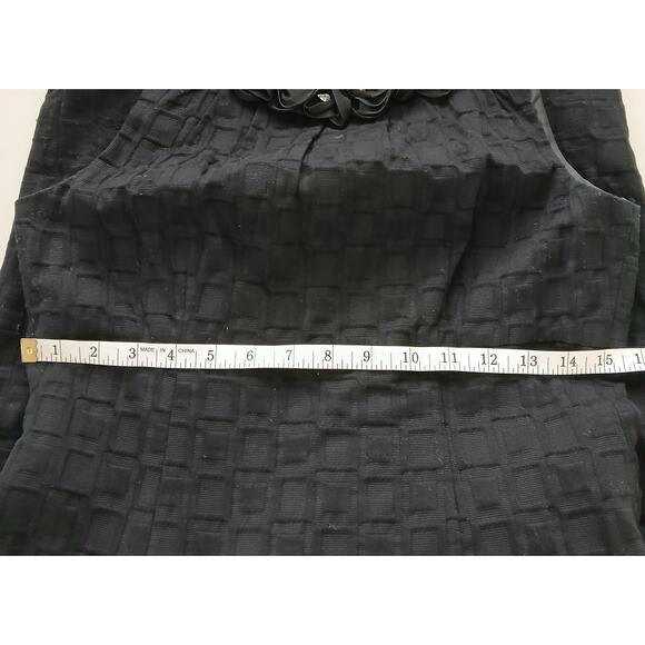 Taylor Textured Floral Rhinestone Sheath Dress Womens 6 Preppy Quiet Luxury - Picture 12 of 15